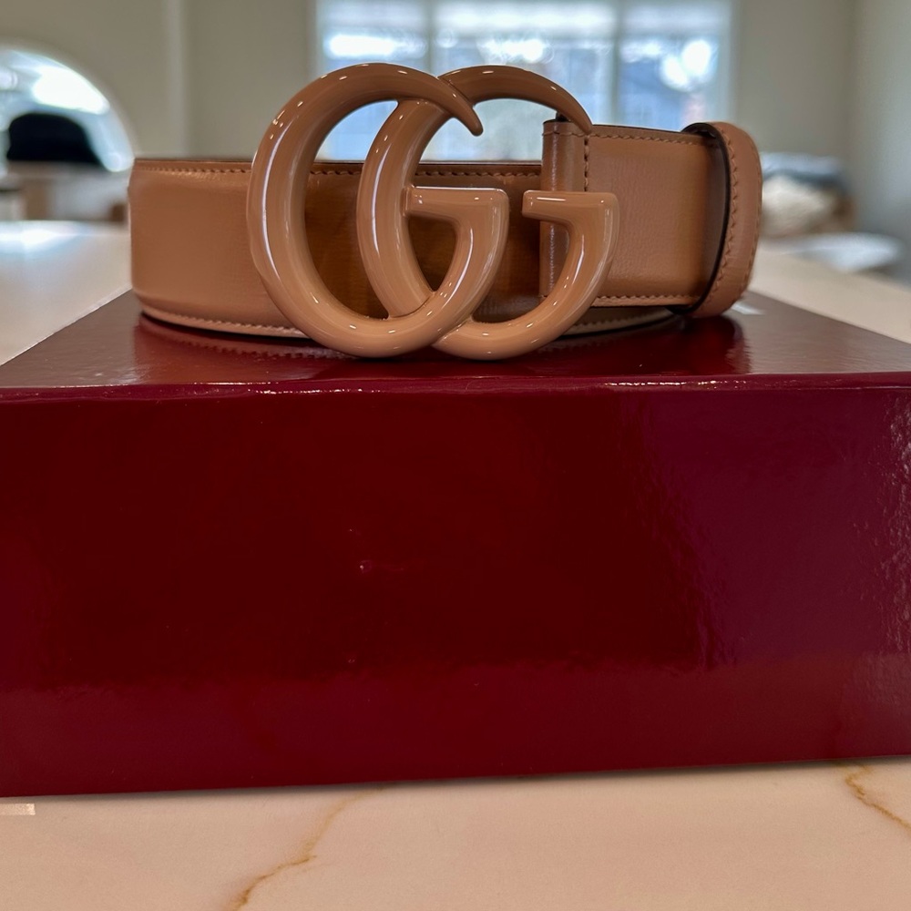 Gucci GG Marmont Leather Belt